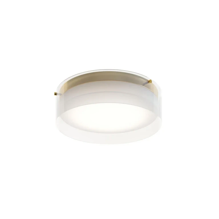 Satin Brass LED Flush Mount from the Studio Collection