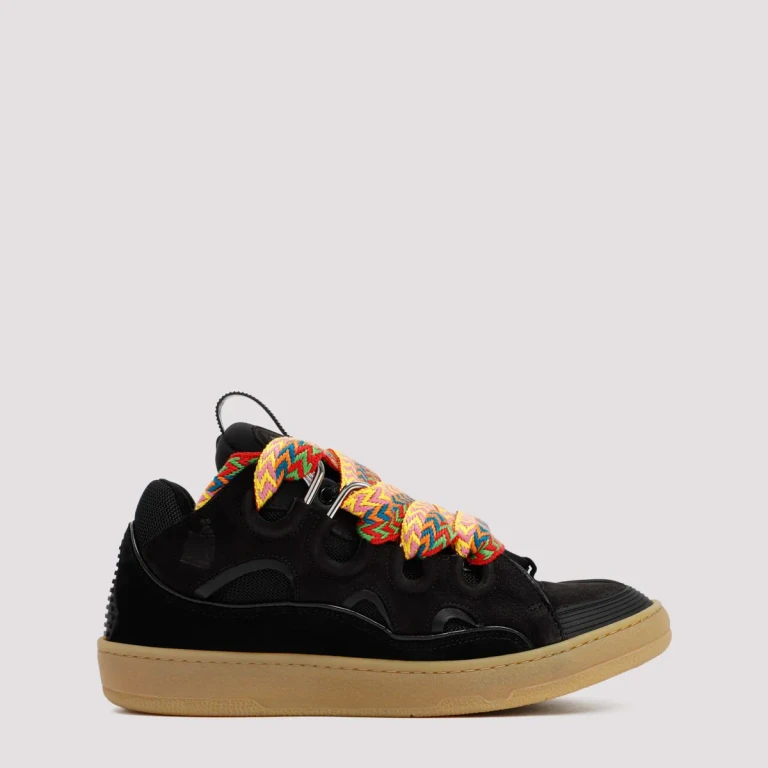 Lanvin Leather Curb Sneakers