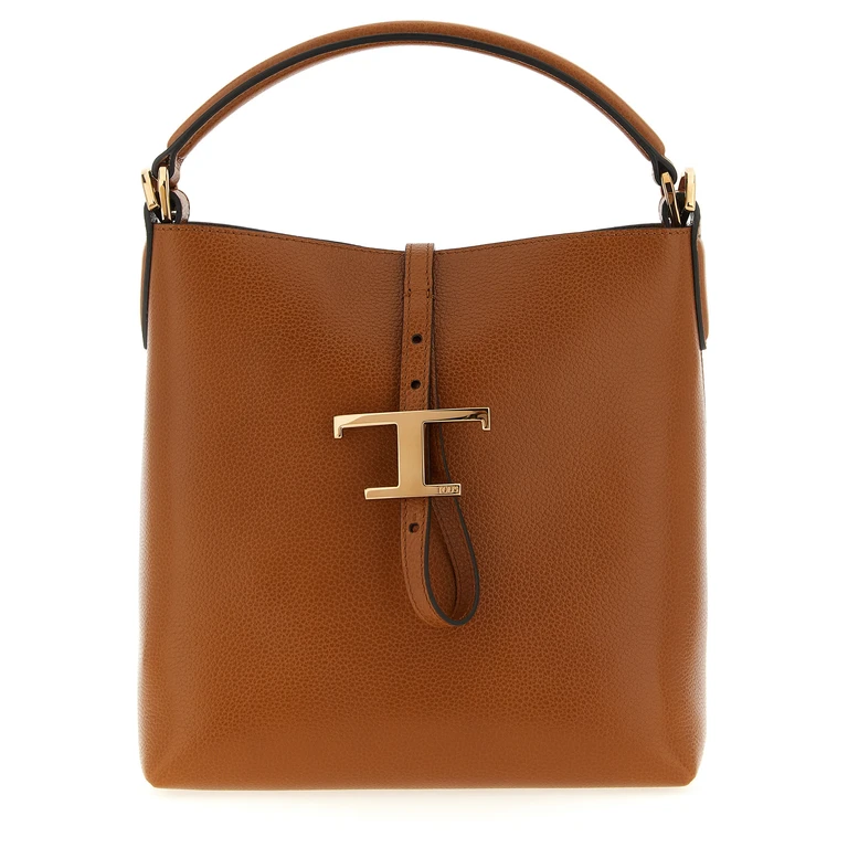 Tod's Brown Calfskin Handbag Bag - Women
