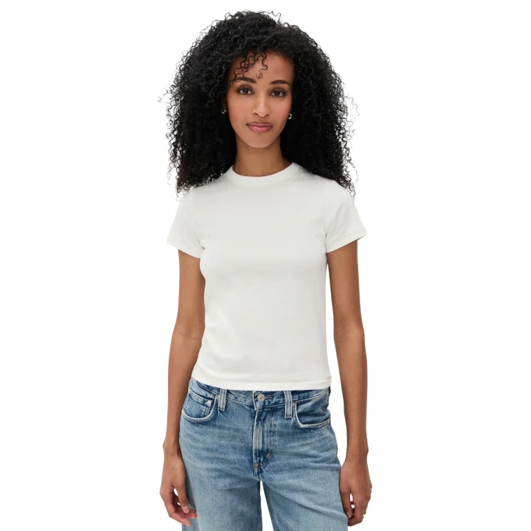 DL1961 Shrunken Tee Black (Knit) XS