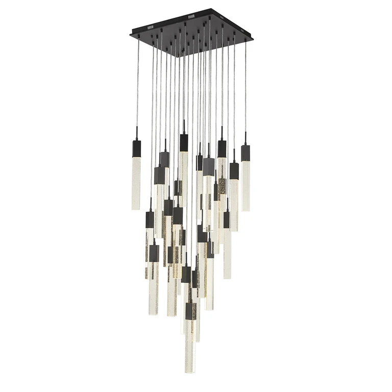Black LED Pendant from the The Original Glacier Collection