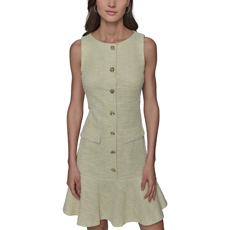 Karl Lagerfeld Paris Ruffled Hem Dress