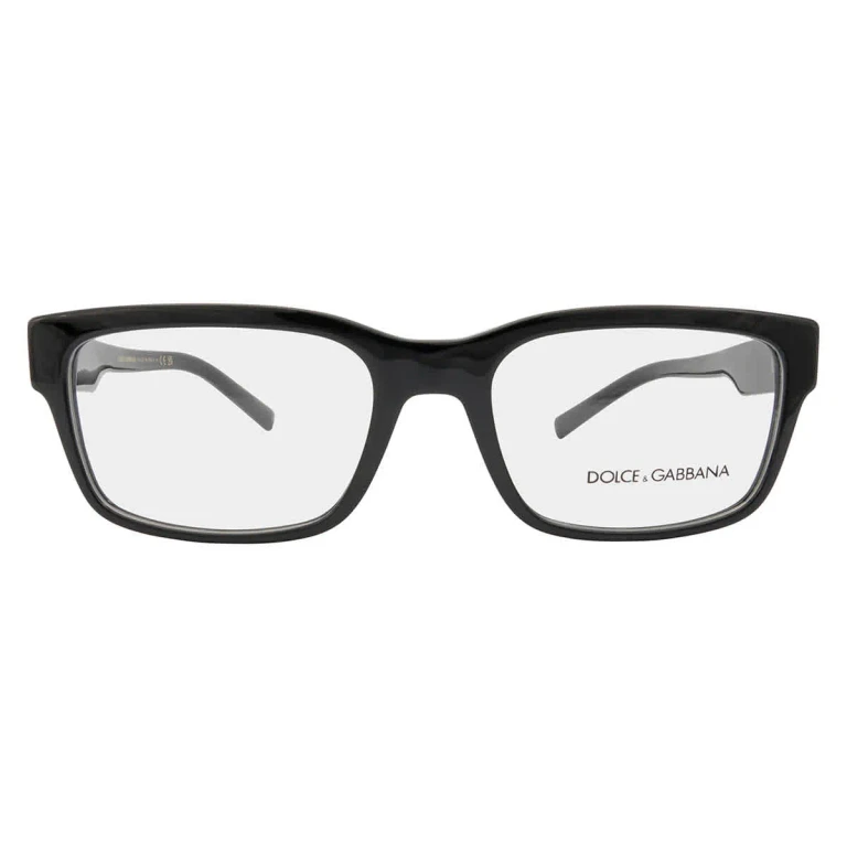 Dolce And Gabbana Demo Rectangular Mens Eyeglasses DG3352 501 57