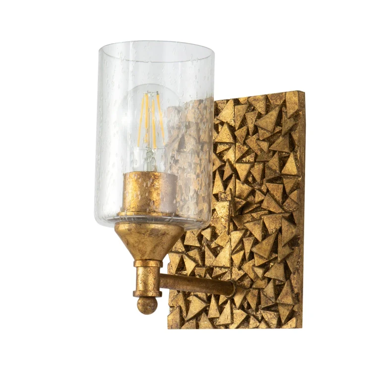Gold One Light Wall Sconce from the Mosaic Collection