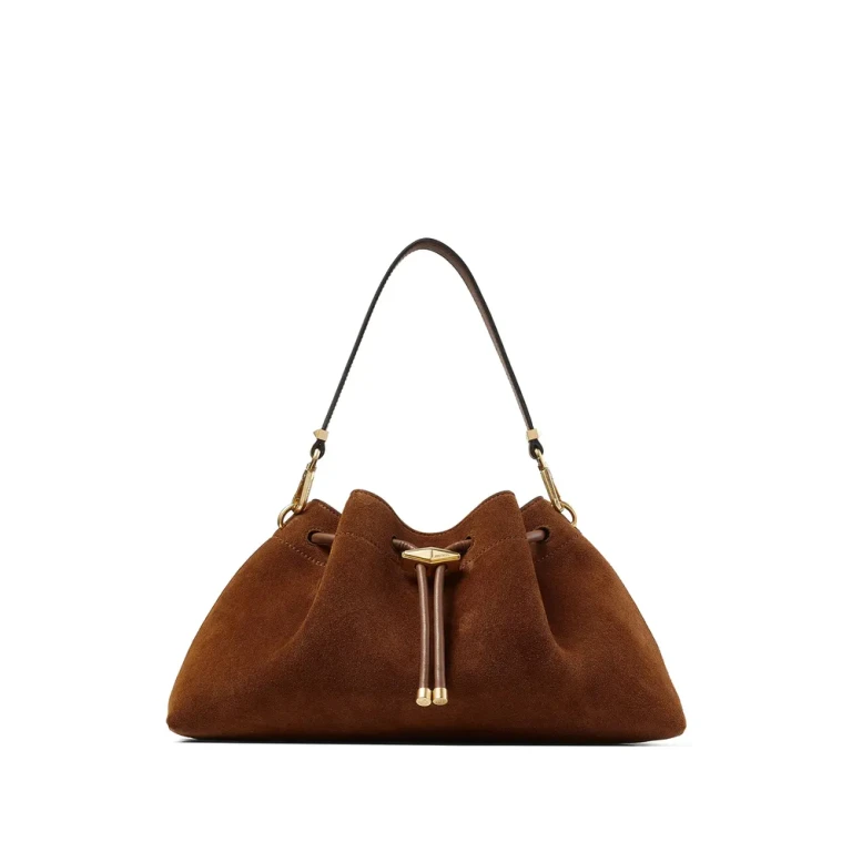 Bolsa Saco Bon Bon em Camurça Jimmy Choo