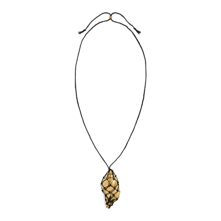 Heaven Mayhem Sterling Necklace Black/Gold One Size