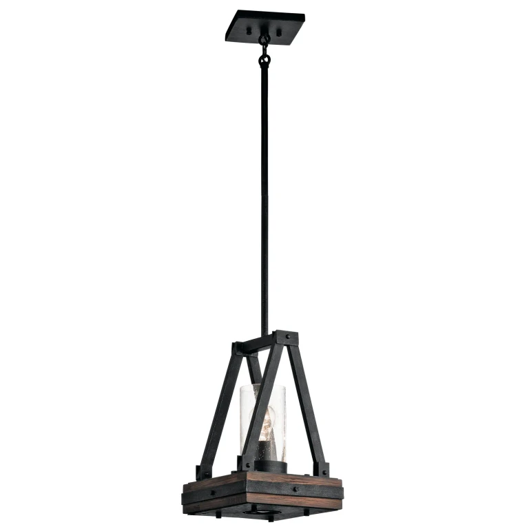 Colerne 1-Light Mini Pendant in Auburn Stain