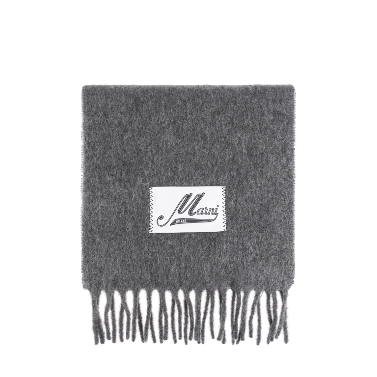 Marni Wool Scarf With Logo