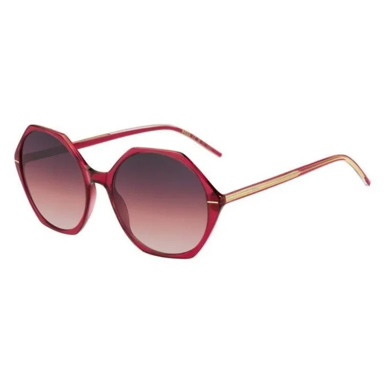 Hugo Boss Burgundy Pink Geometric Ladies Sunglasses BOSS 1585/S 8CQ/UQ