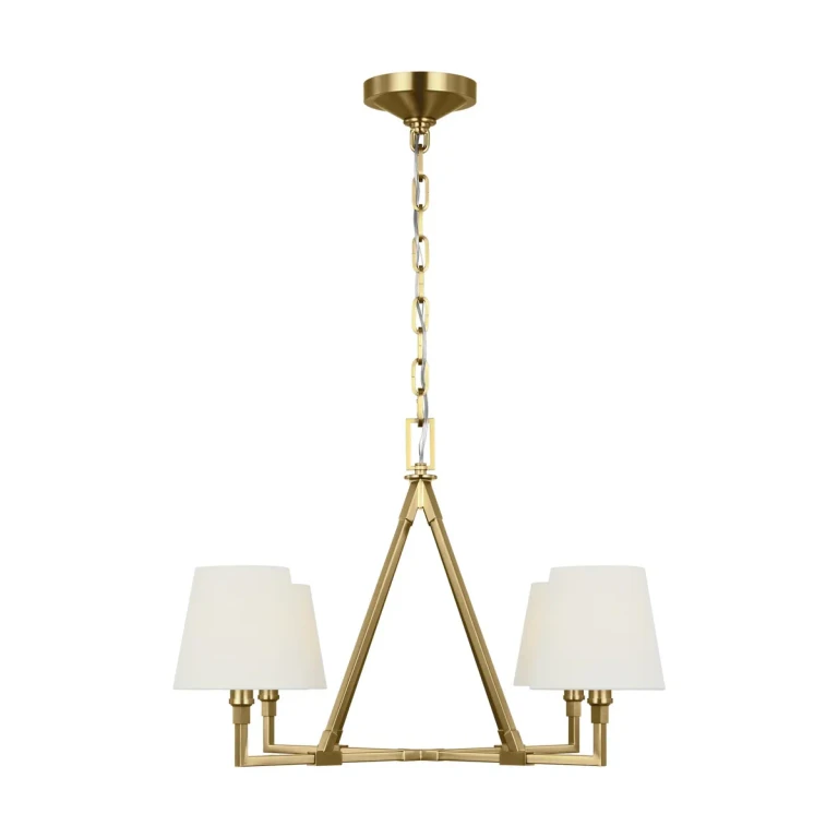Burnished Brass Chandelier from the Perth Collection