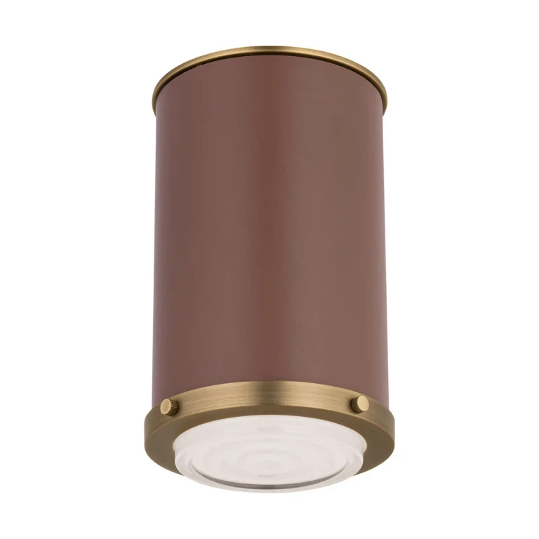 Time Worn Brass Flush Mount from the Marlowe Collection