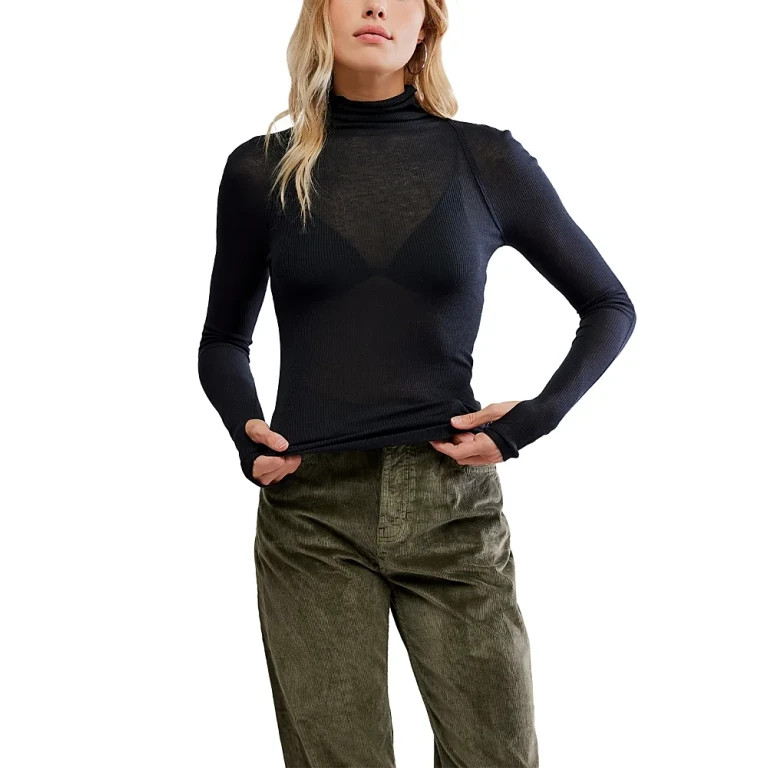 Free People Close To Home Mock Neck Top