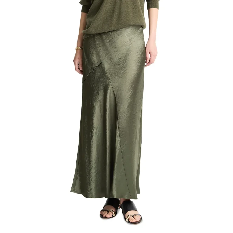Vince Paneled Bias Cut Skirt