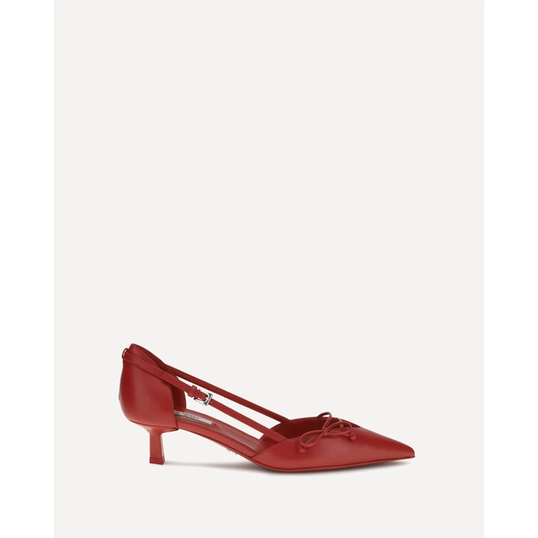 PRADA Side-cut leather Pumps Female 41