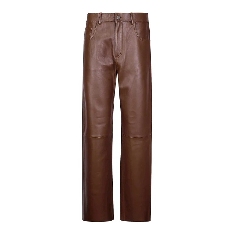 Haikure Pantalons En Cuir - Marron