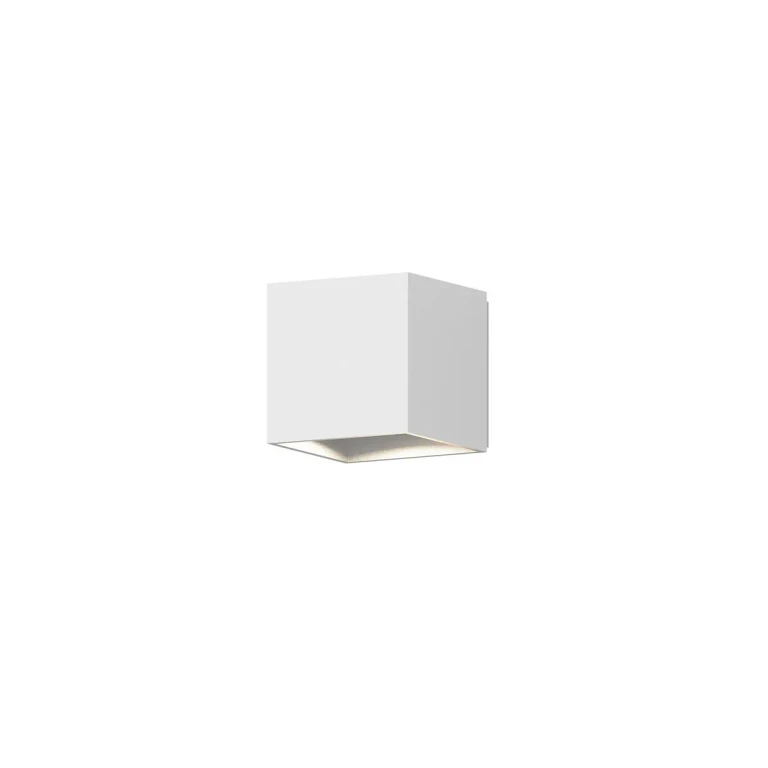 Textured White LED Wall Sconce from the Qube Collection