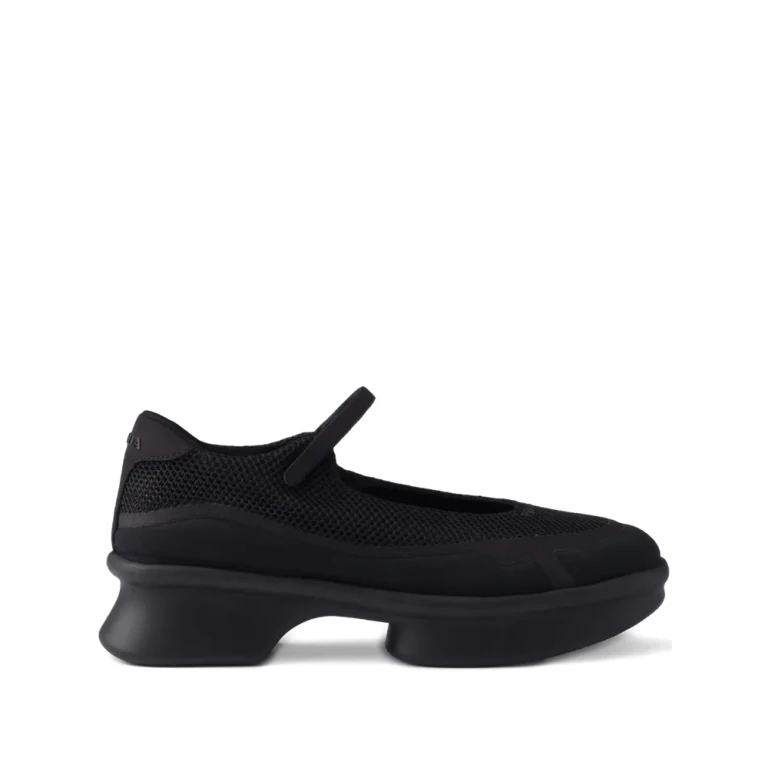 Prada Mesh-panels Ballerina Flats