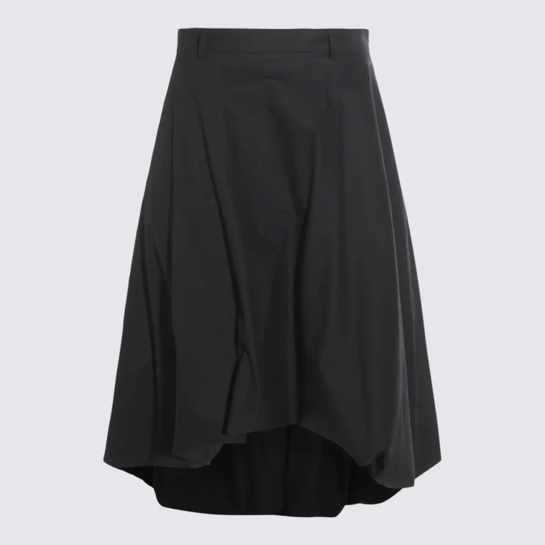 Brunello Cucinelli Black Cotton Skirt