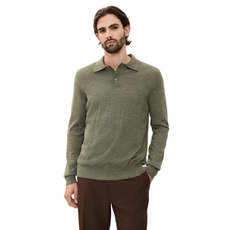 NN07 Serge Polo Sweater Desert Khaki XL