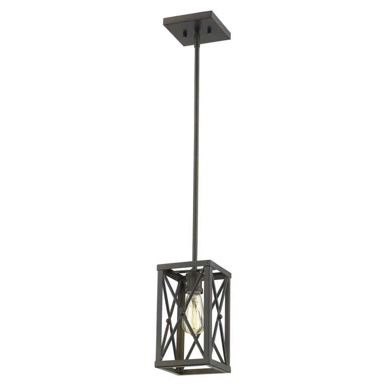 Oil-Rubbed Bronze One Light Mini Pendant from the Brooklyn Collection