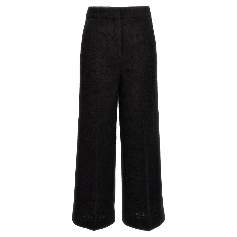 Moschino Black Wool Cropped Pants - Women