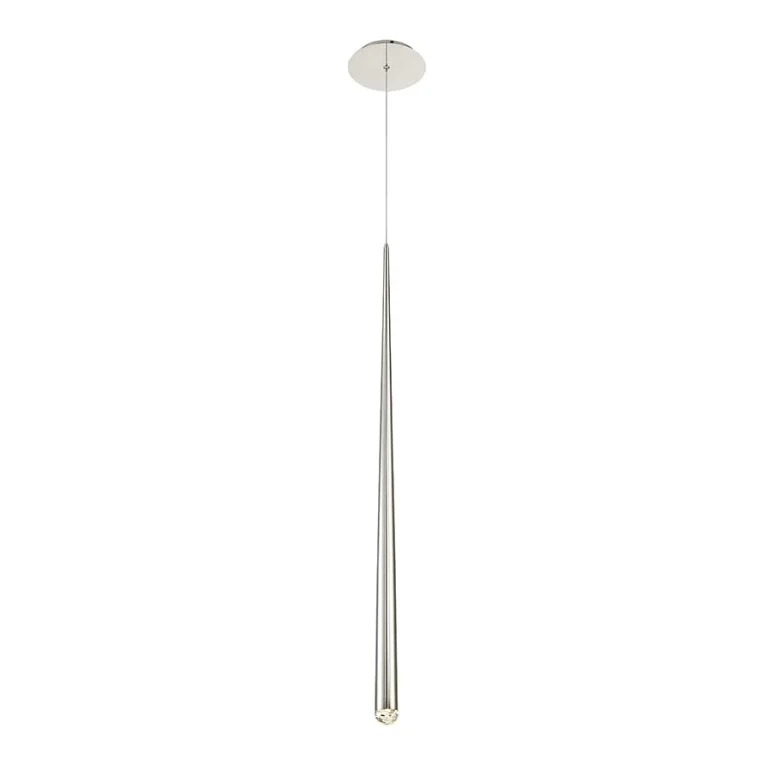 Polished Nickel LED Mini Pendant from the Cascade Collection