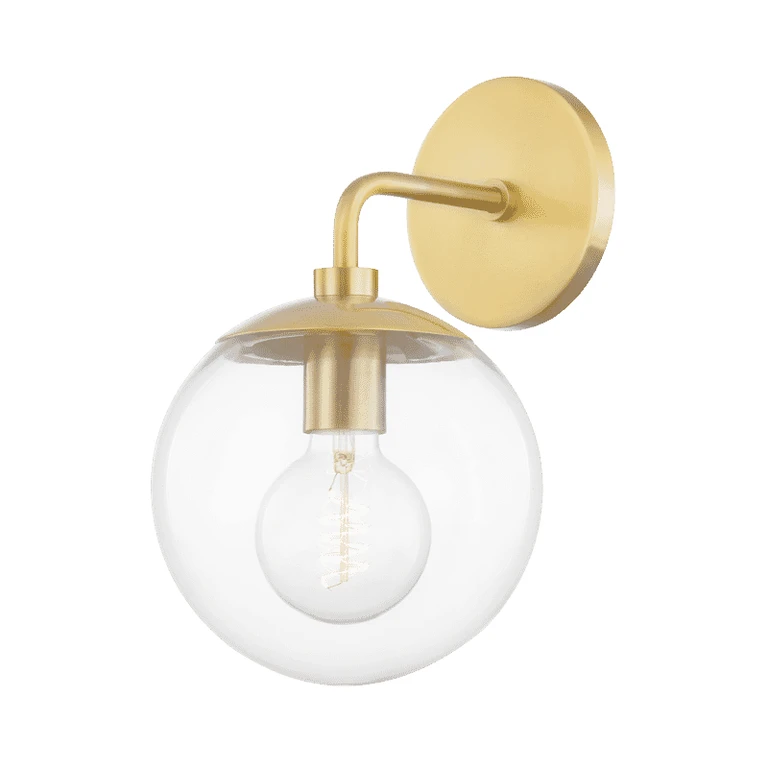 Mitzi Meadow Wall Sconce in Aged Brass