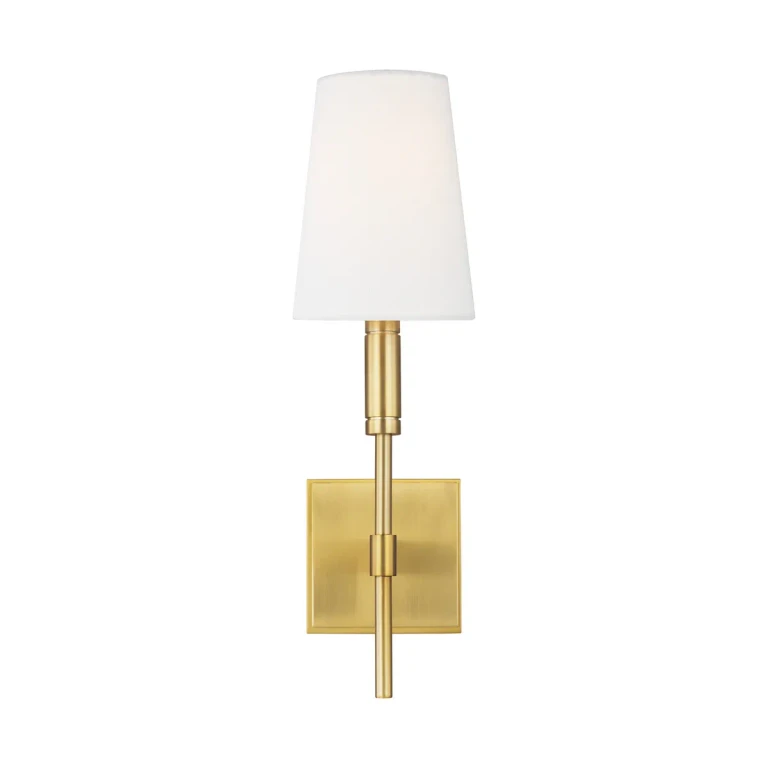 Visual Comfort Studio Beckham Classic Wall Sconce in Burnished Brass by Thomas O'Brien