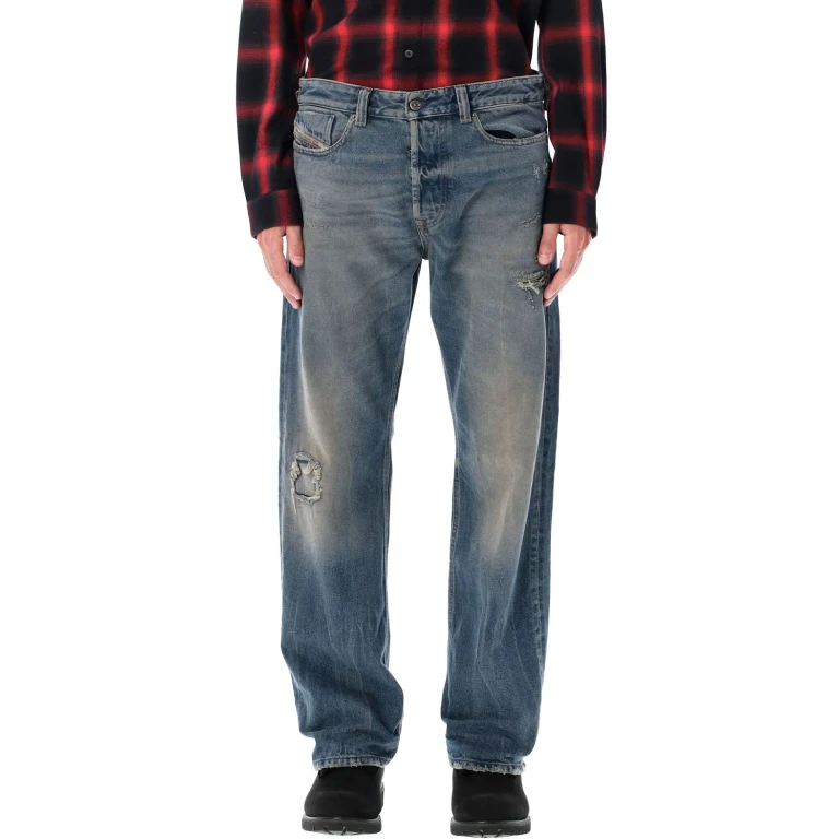 Diesel 1980 D-eeper Destroyed Jeans Blue