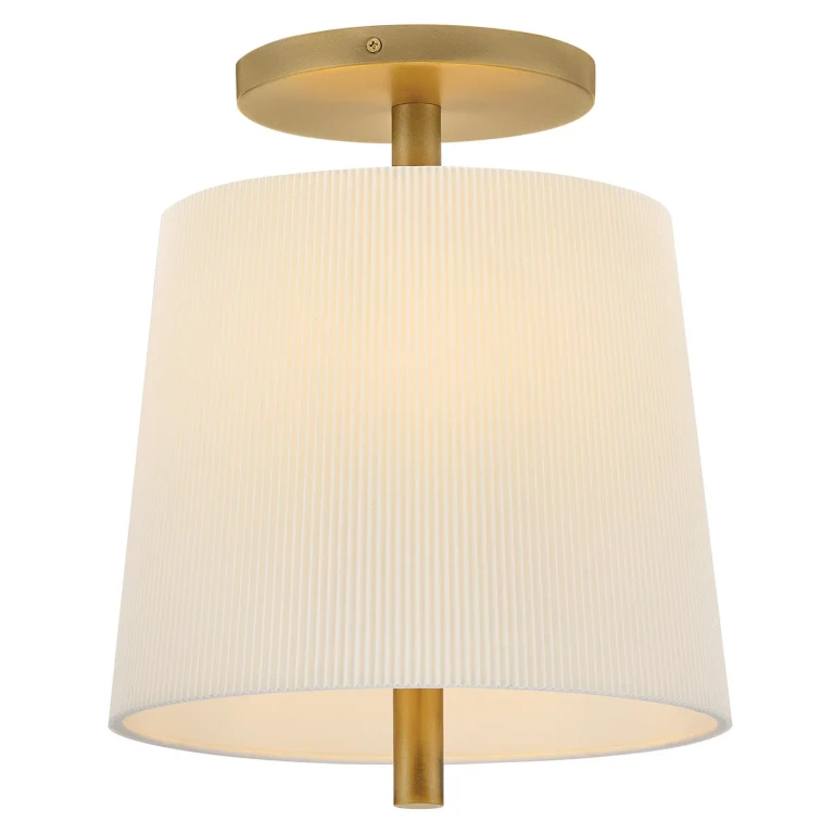 Heritage Brass LED Semi-Flush Mount from the Clive Collection