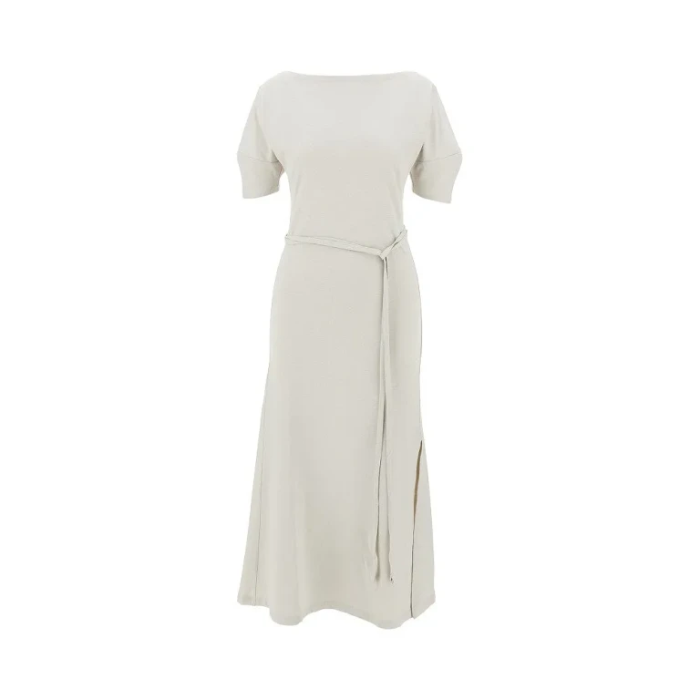 LEMAIRE Off-the-shoulder jersey midi dress Woman XS
