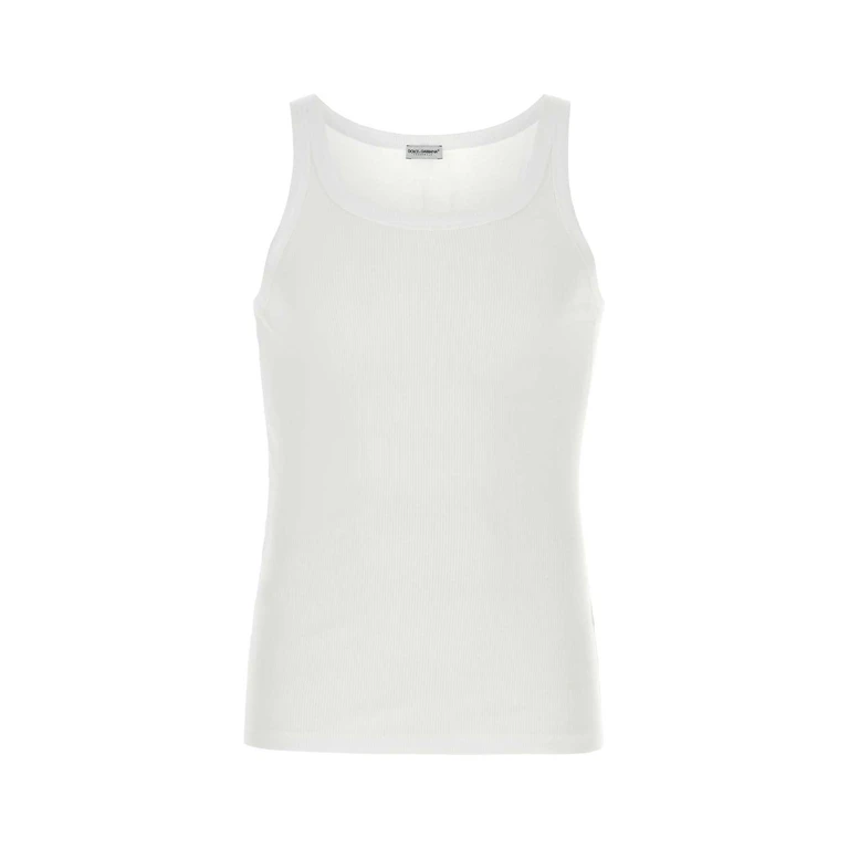 White Cotton Marcello Tank Top Biancoottico Intimo - Men