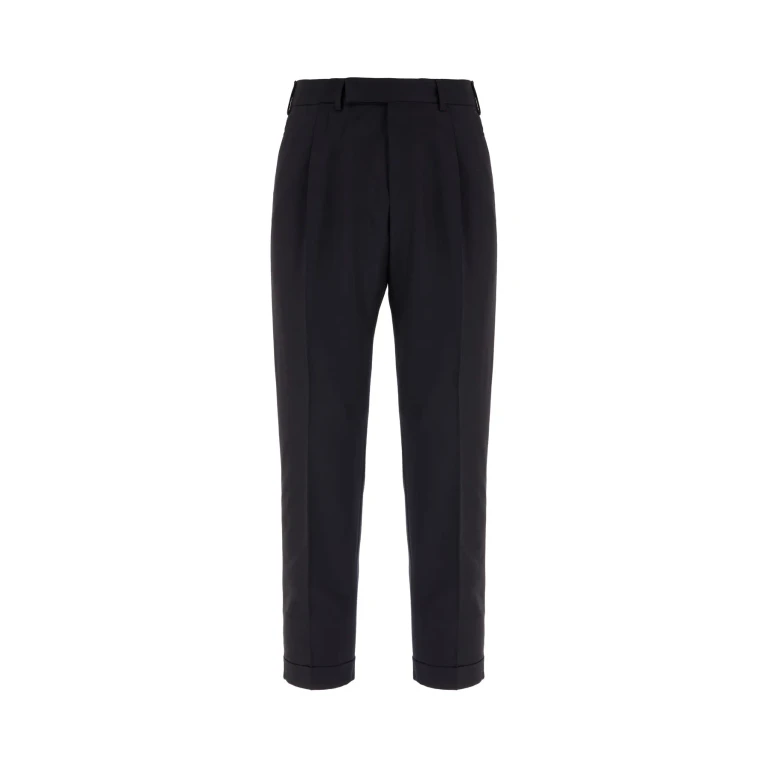 PT Torino Midnight Blue Stretch Wool Pants
