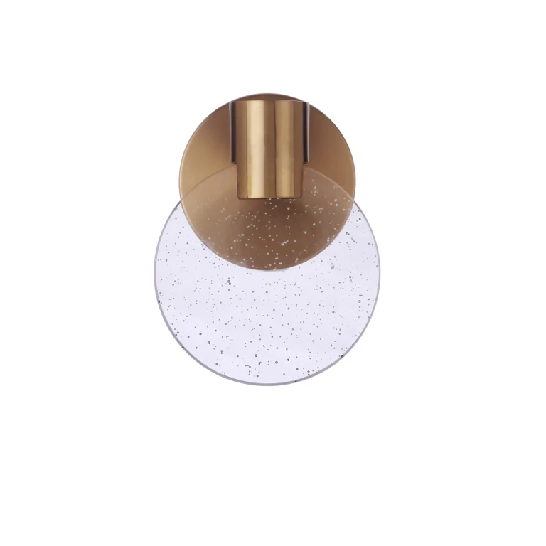 Satin Brass LED Wall Sconce from the Glisten Collection