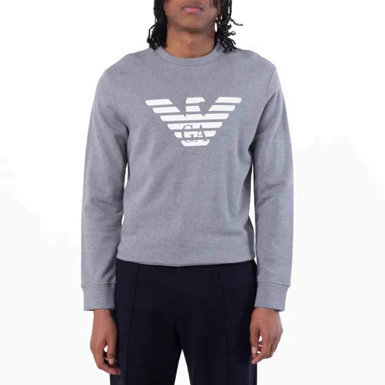 Emporio Armani Modal-Blend Sweatshirt With Logo Print