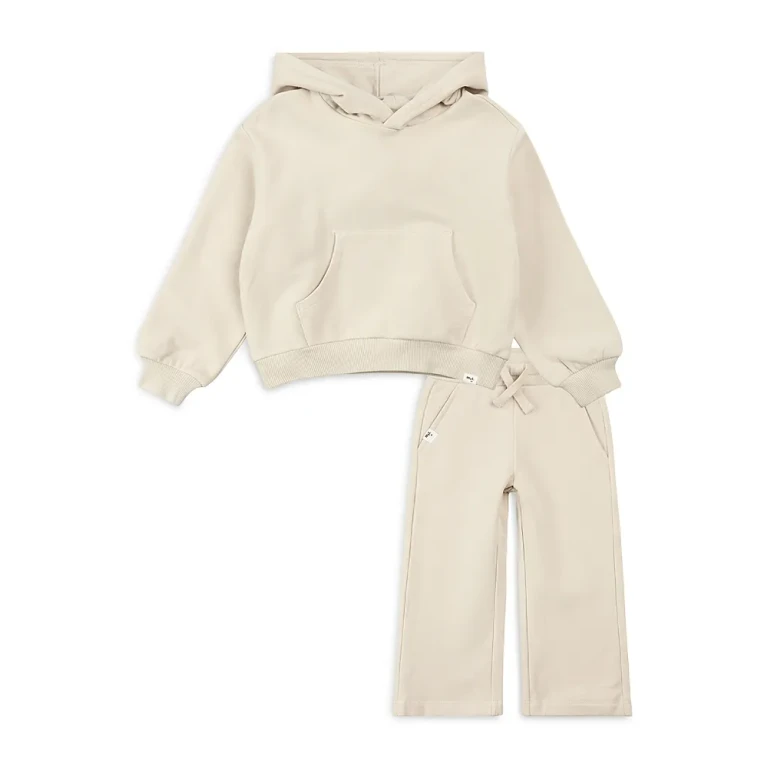 Miles The Label Girls' Long Sleeved Hoodie & Jogger Pants Set - Little Kid