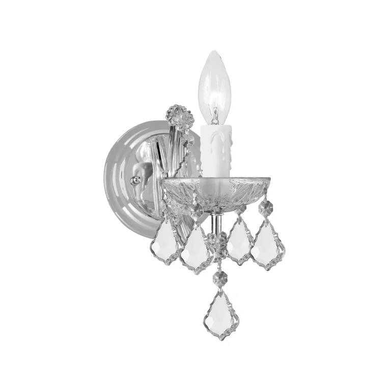 Polished Chrome Wall Sconce from the Maria Theresa Collection