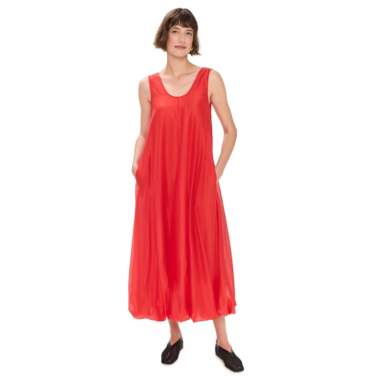 MEIMEIJ Long Balloon Dress Coral 36