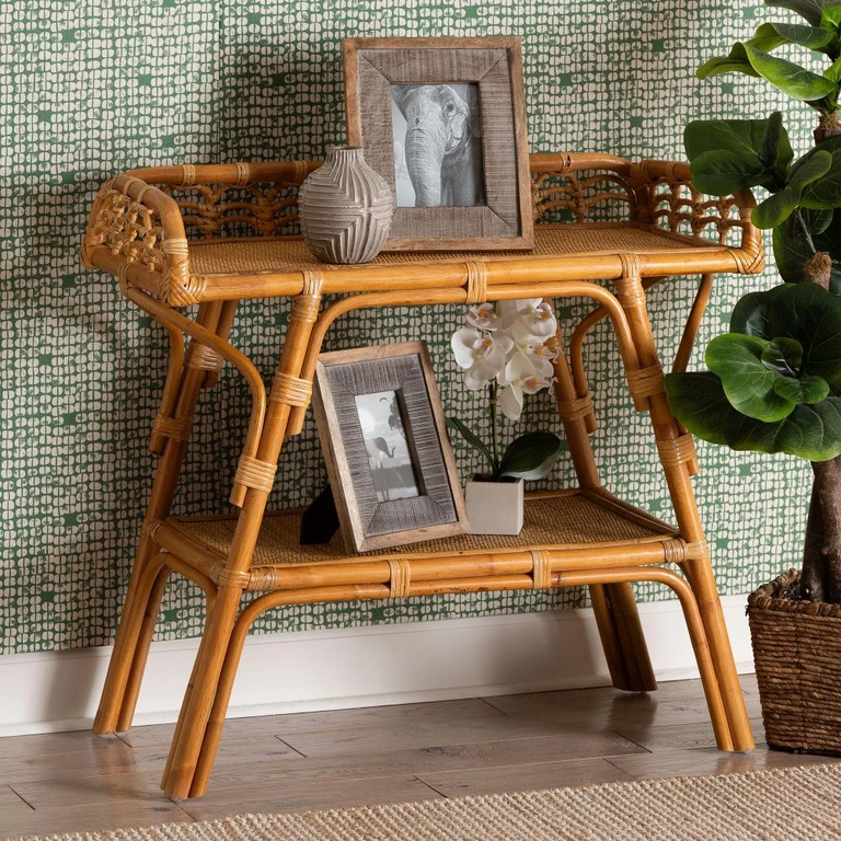 Nayana Natural Honey Console Table
