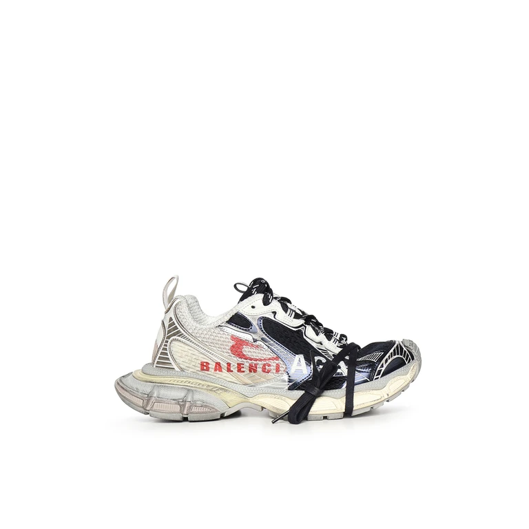 Balenciaga Sneakers Eggshell/red/navy Polyurethane Polyester - Men