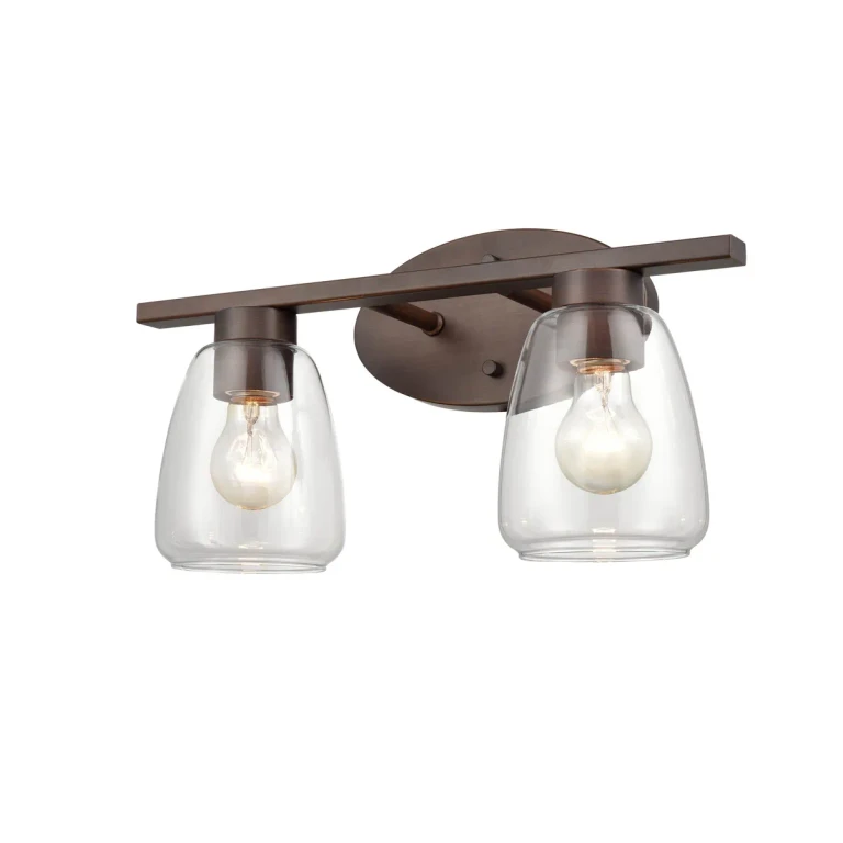 Millennium 2-Light Bathroom Vanity Light in Rubbed Bronze