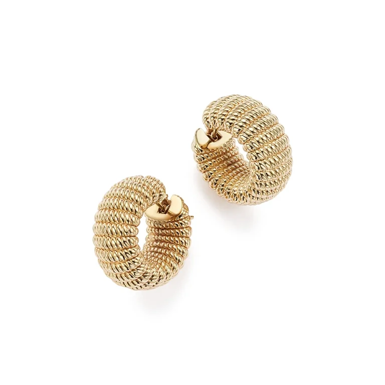 Roberto Coin 18K Yellow Gold Chic and Shine Hoop Earrings - Exclusive