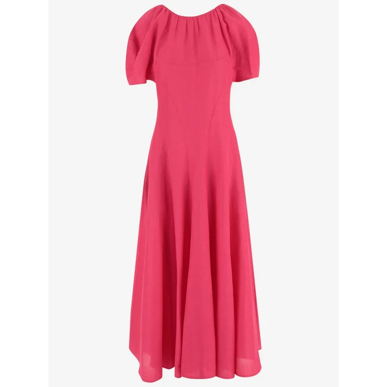 Bottega Veneta Linen And Viscose Dress