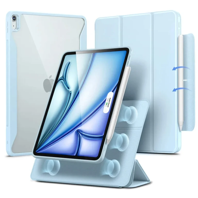 Étui ESR Rebound Hybrid 360 pour iPad Air 11 (2024) et 10.9 (5e/4e gén.) - Bleu Ciel