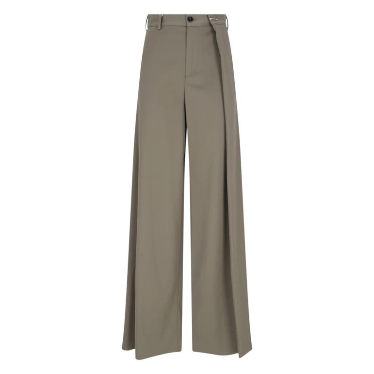 MM6 Maison Margiela Beige Polyester Blend Trousers