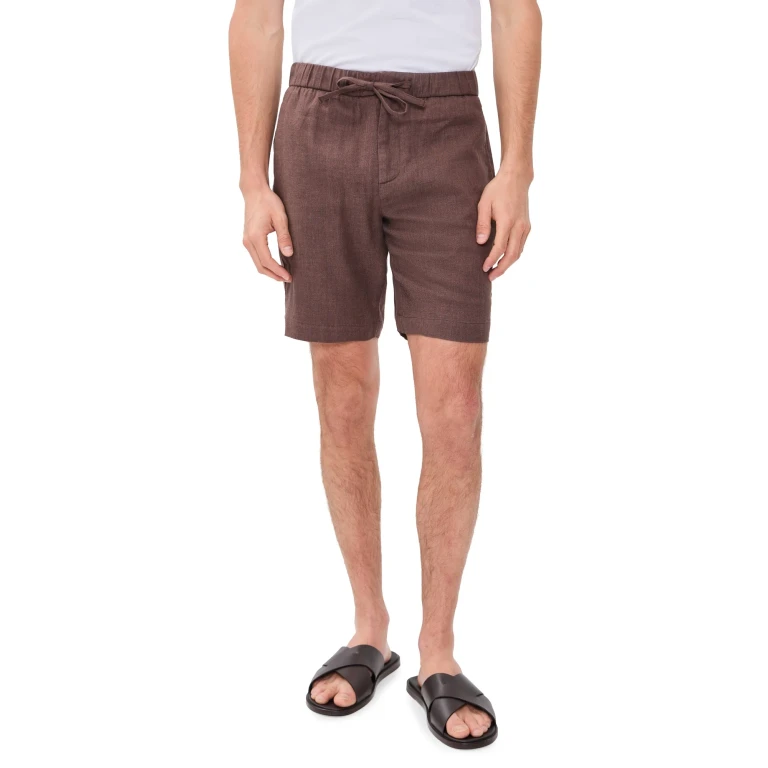Frescobol Carioca Felipe Linen Shorts Sand 38