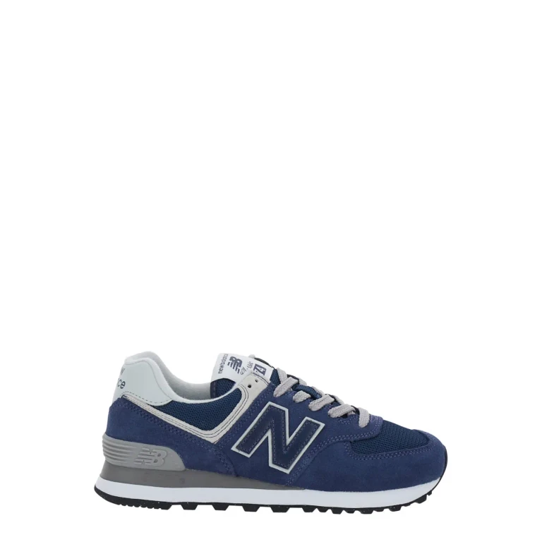 New Balance Classic574 Blue Sneakers With Leather Upper And Rubber Sole For Men