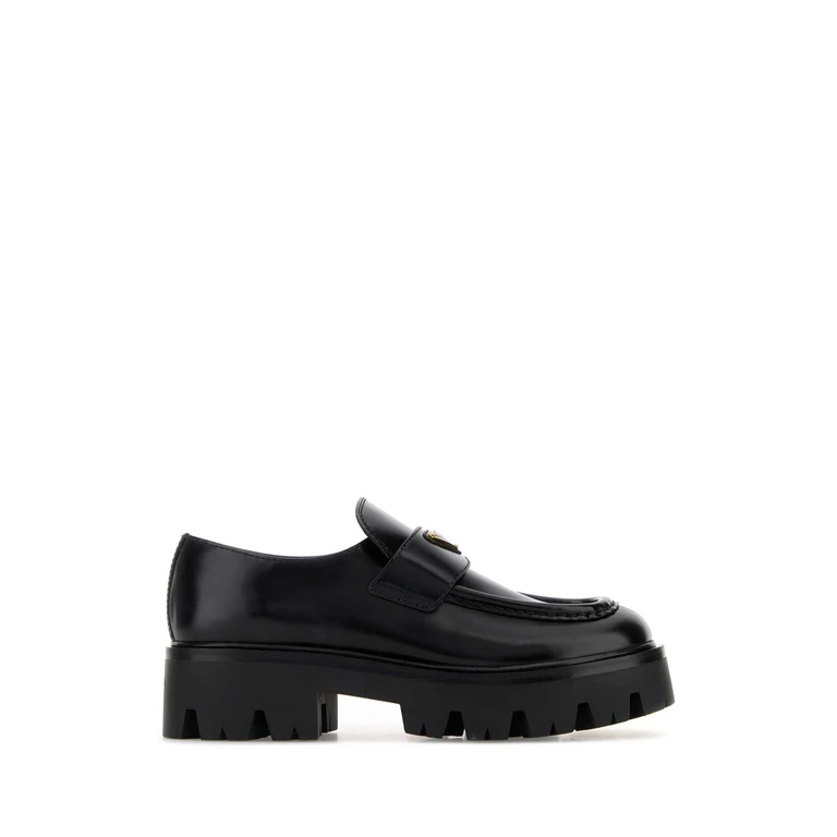 Black Leather Loafers