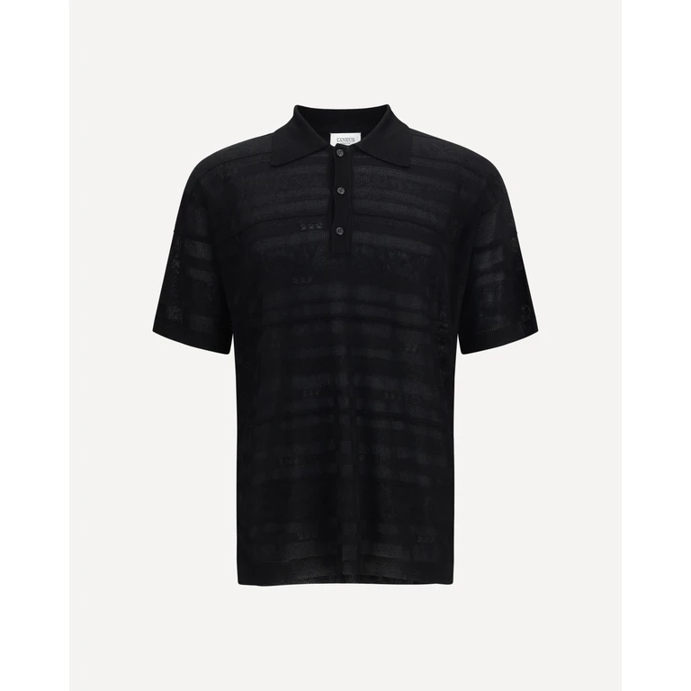 LANEUS Lightweight jacquard Polo Male 52