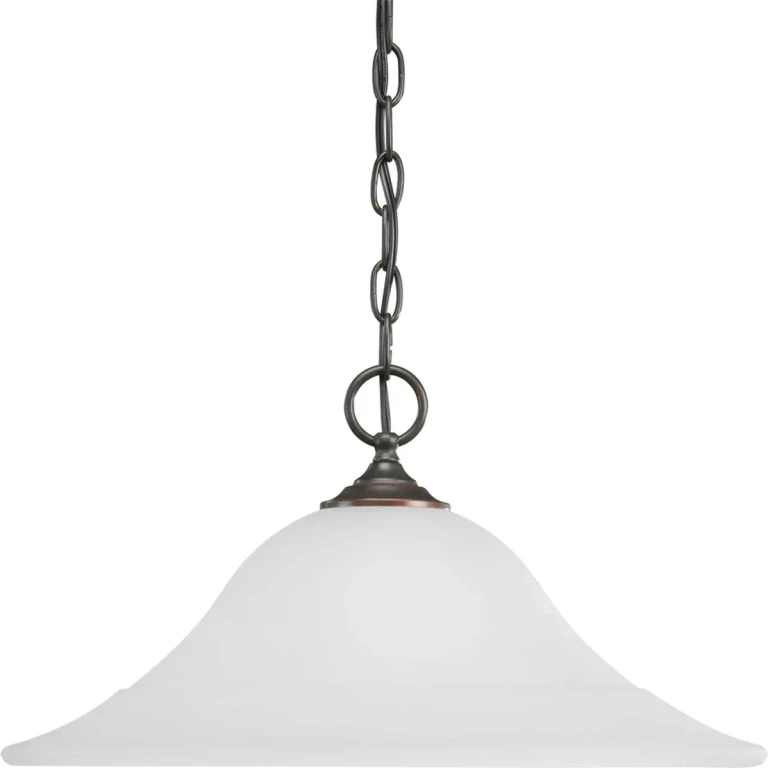 Antique Bronze One Light Pendant from the Trinity Collection